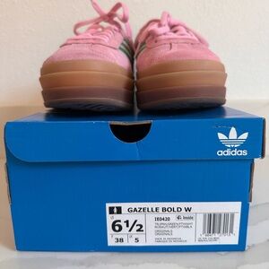 Adidas Gazelle Bold W PINK AND GREEN 6.5
